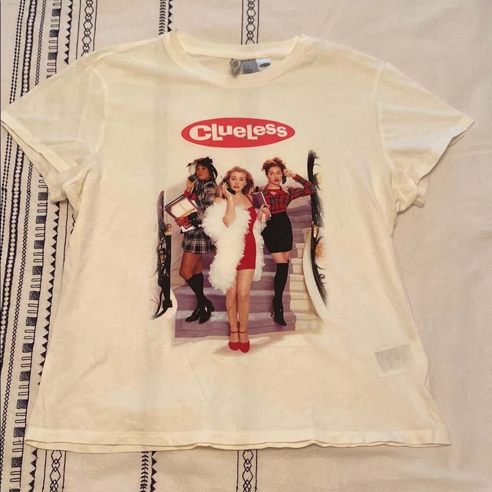 H&M Cream Graphic Tee